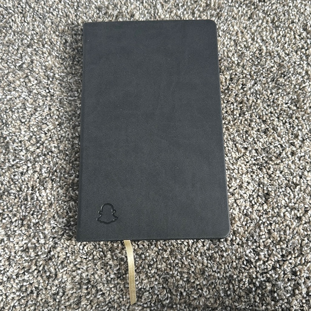Snapchat themed notebook
